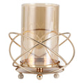 Geometric Iron Candle Holder Vase – Golden Home Décor