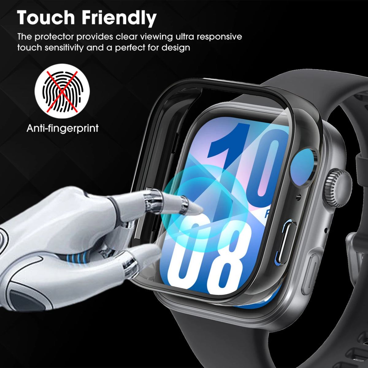 Huawei Watch Fit 4 Hard PC Case & Tempered Glass Protector