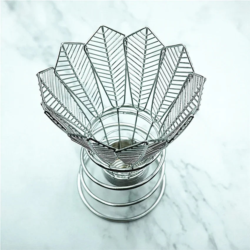 Badminton Stainless Steel Pen Holder & Desktop Organizer