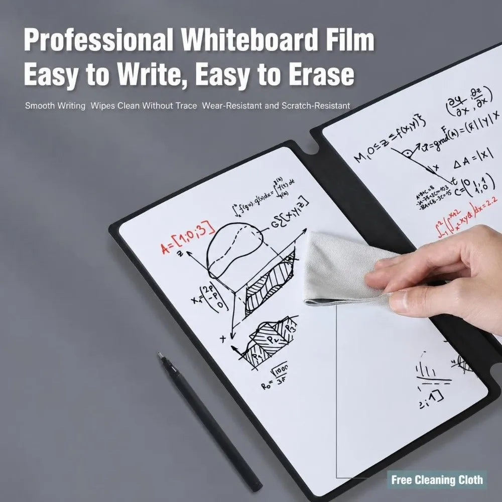 A5 Reusable Dry Erase Notebook – Foldable Whiteboard Notepad