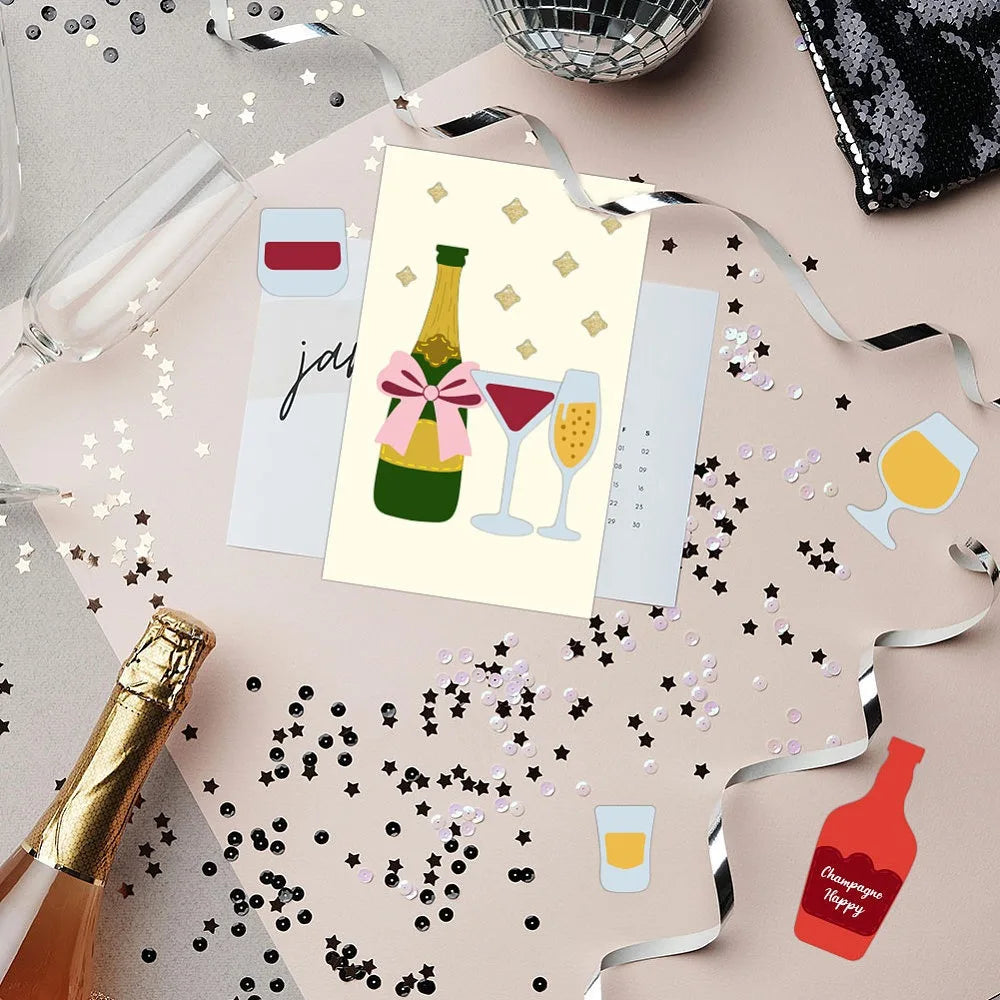 Wine Bottle Metal Cutting Die – Scrapbooking & Card Making