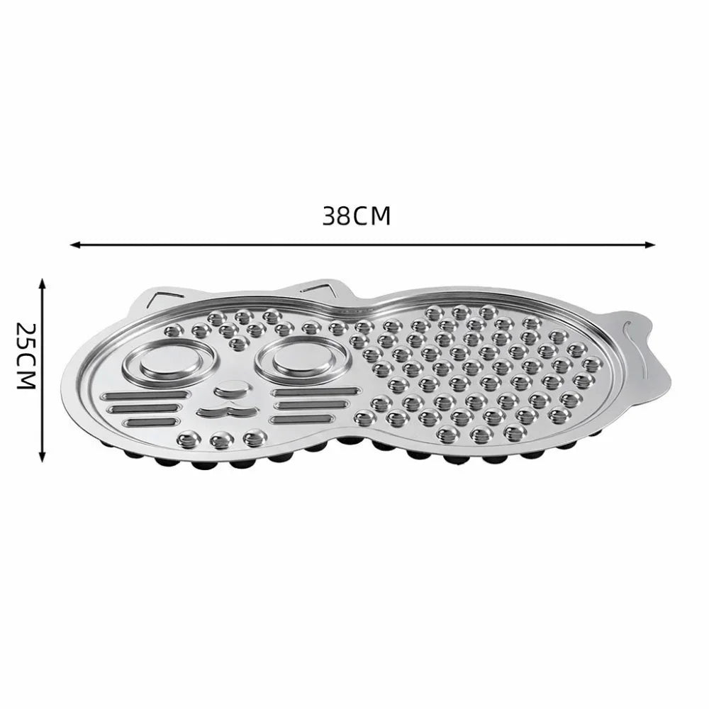 Stainless Steel Lick Mat – Non-Slip Slow Feeder for Dogs & Cats