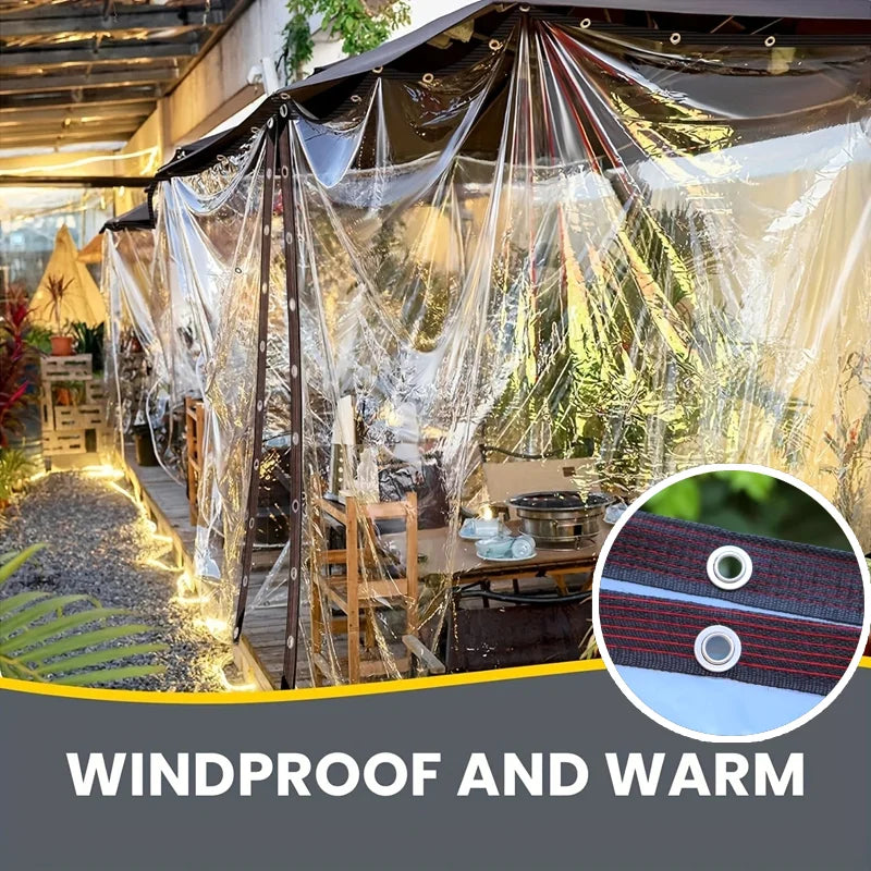 Transparent PE Film Tarpaulin – Customizable Waterproof Cover
