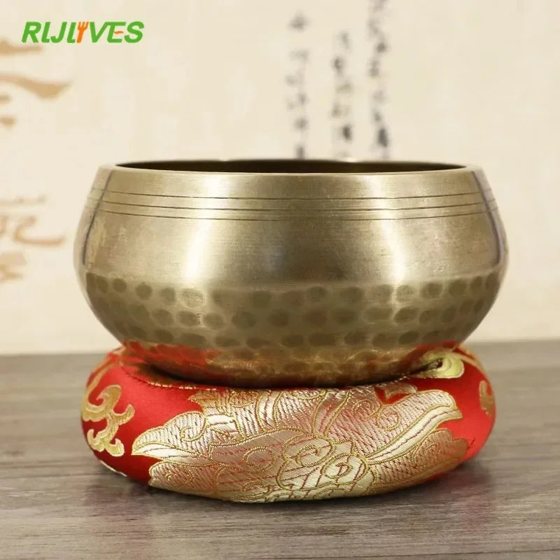 Tibetan Singing Bowl Mat – Chakra Meditation Cushion Pad