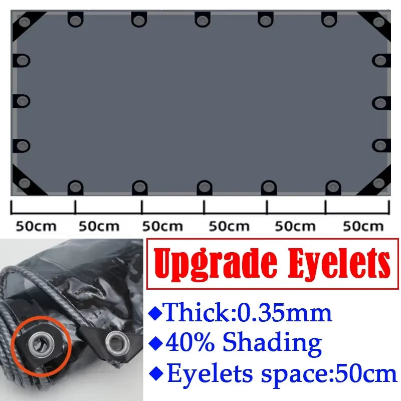0.35mm Transparent PVC Tarpaulin – Waterproof Outdoor Cover