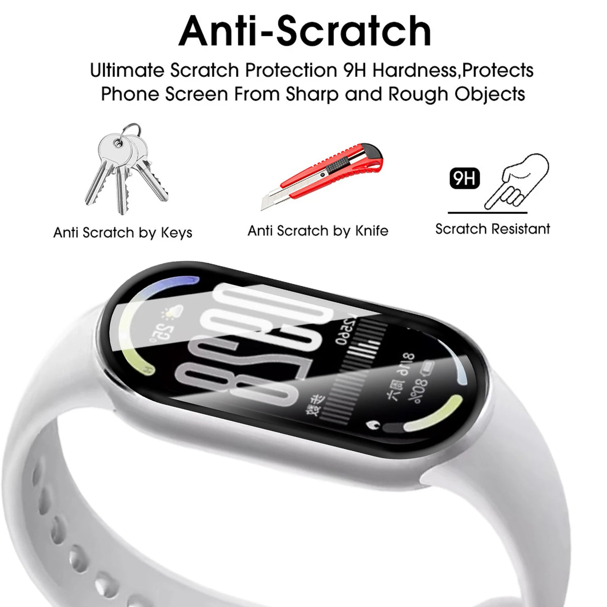Xiaomi Mi Band 10 Screen Protector – Clear PMMA Film