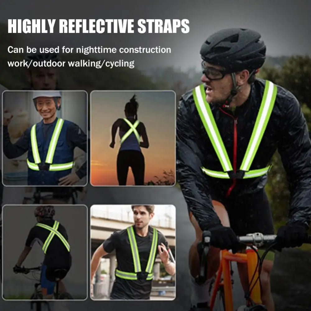 High Visibility Reflective Safety Vest Straps – Multicolor
