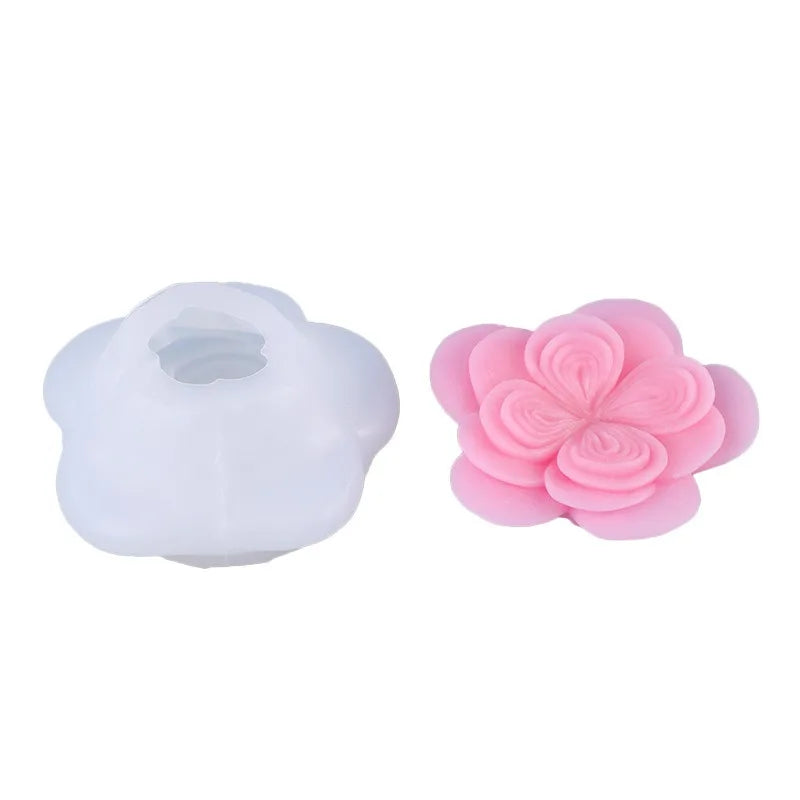 3D Austin Rose Silicone Mold – Candle, Soap & Resin Casting