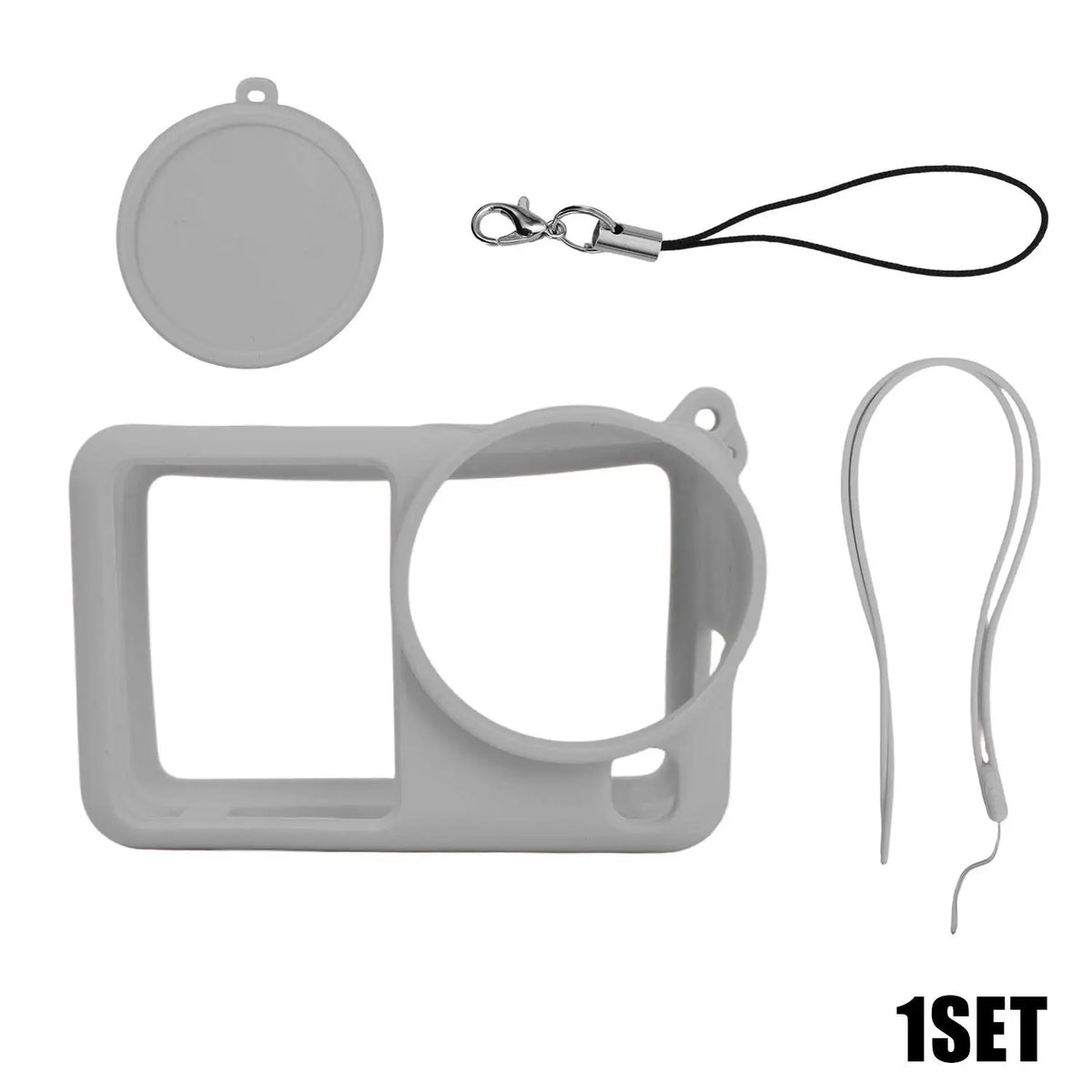 Silicone Case with Lens Cap & Lanyard for DJI Osmo Action 6