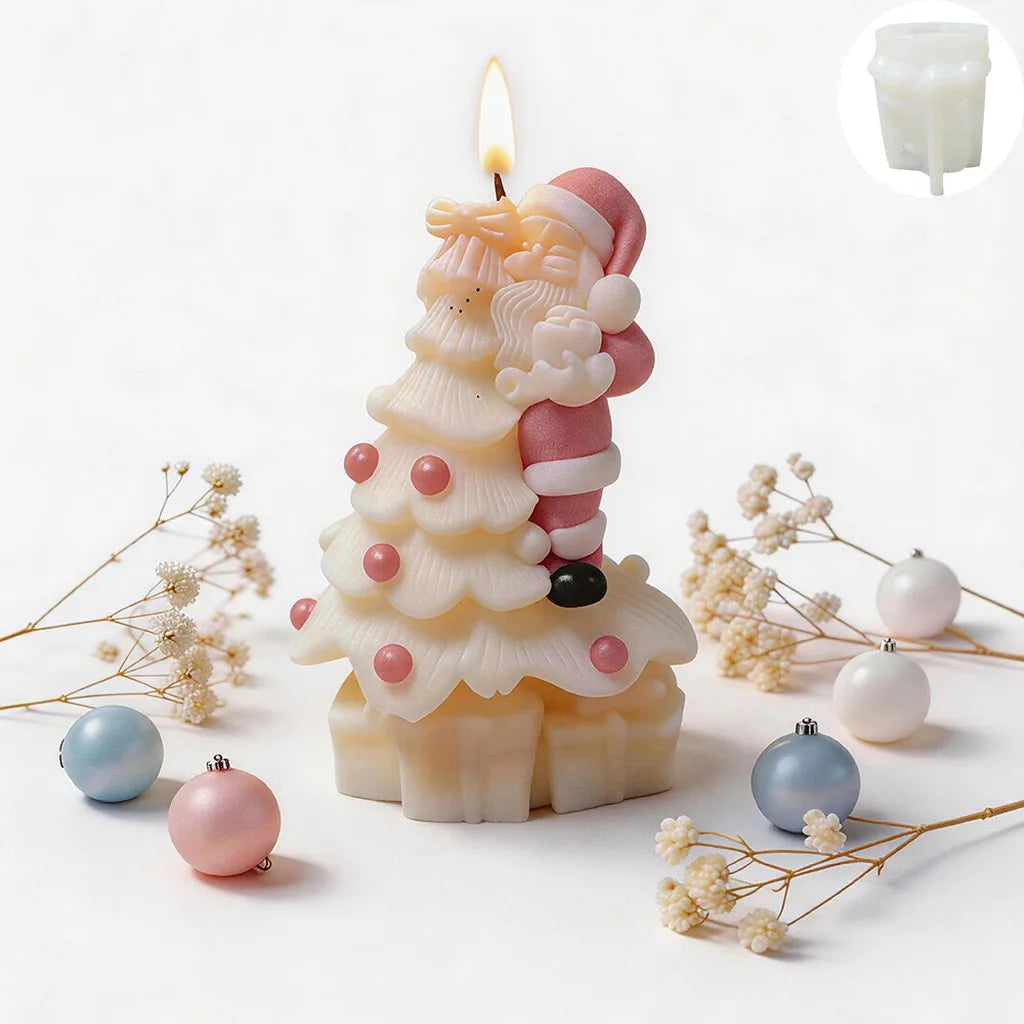 3D Santa Claus Silicone Mold – Christmas Candle & Plaster DIY