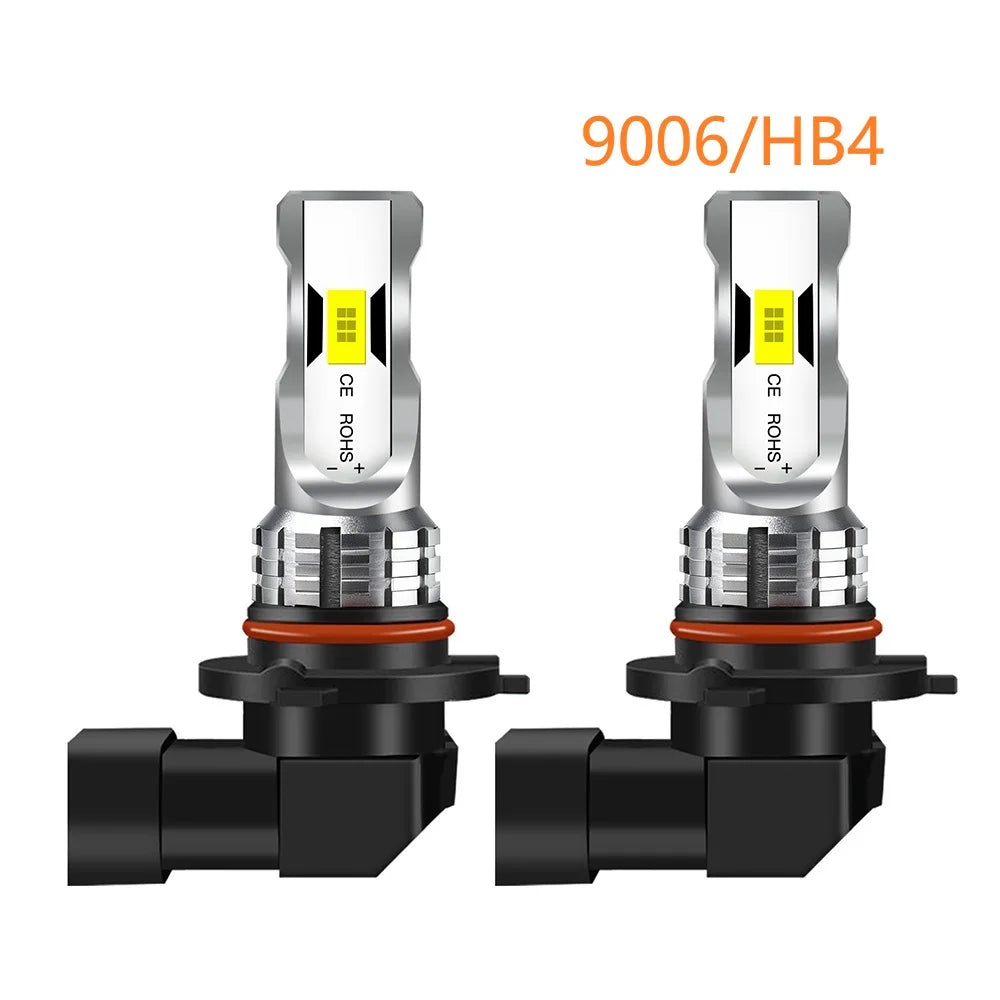 2-Pack CSP LED Headlight Bulbs H4 H7 H11 Plug & Play 50000LM