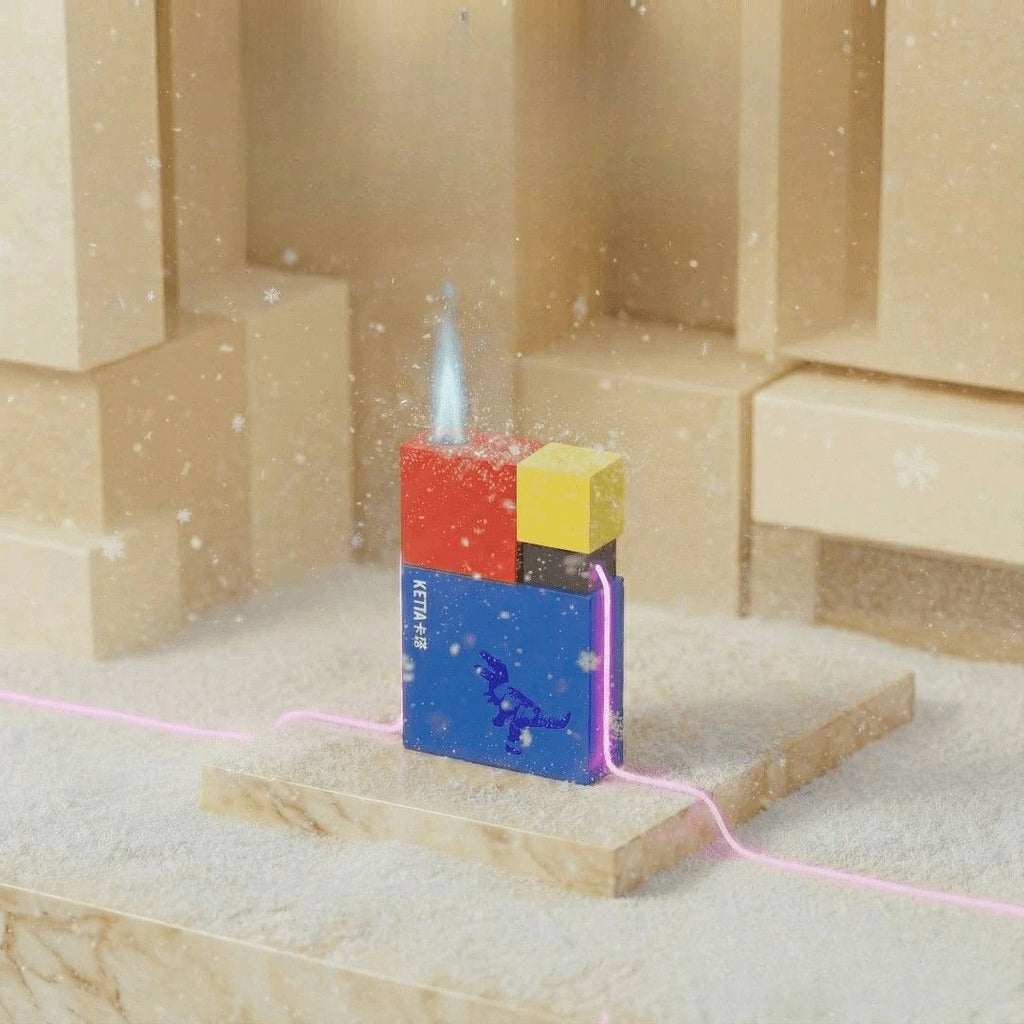 Windproof Square Brick Inflatable Lighter | Men's Gift