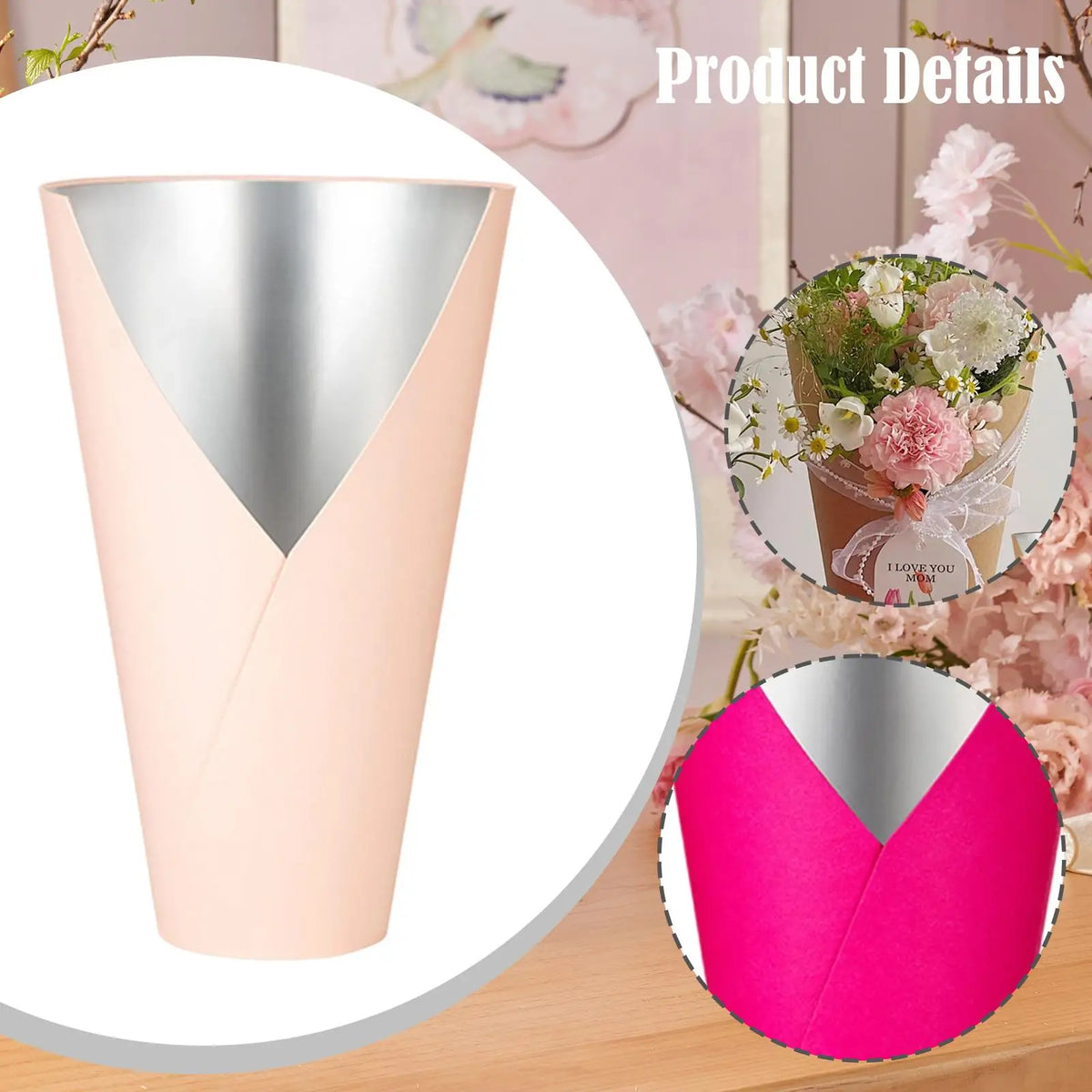 5-Pack Water-Resistant Flower Bouquet Boxes | Wedding & Party
