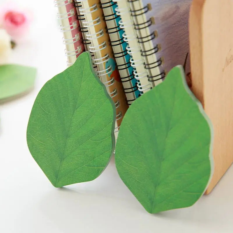 Leaf Shaped Sticky Notes – Self-Adhesive Memo Pad 50 Sheets