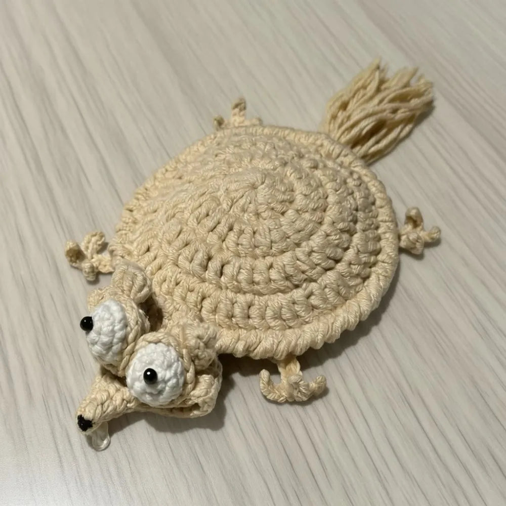 Crochet Squirrel Coasters – Handmade Woven Heat Resistant Mats