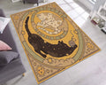 Celestial Yin Yang Cats Area Rug – Boho Sun Moon Star Mat