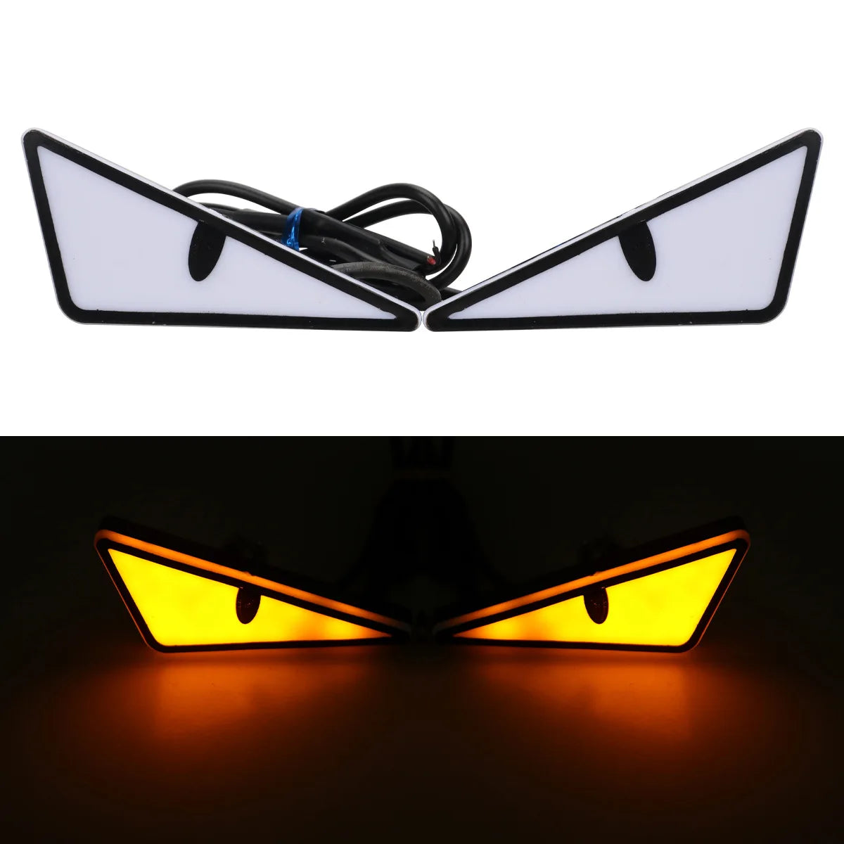 2-Pack LED Demon Eye Headlight Accent Lights – Car & Motorcycle
