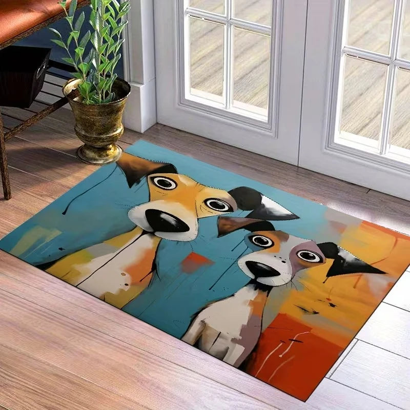 Colorful Puppies Non-Slip Floor Mat – Kitchen & Entryway
