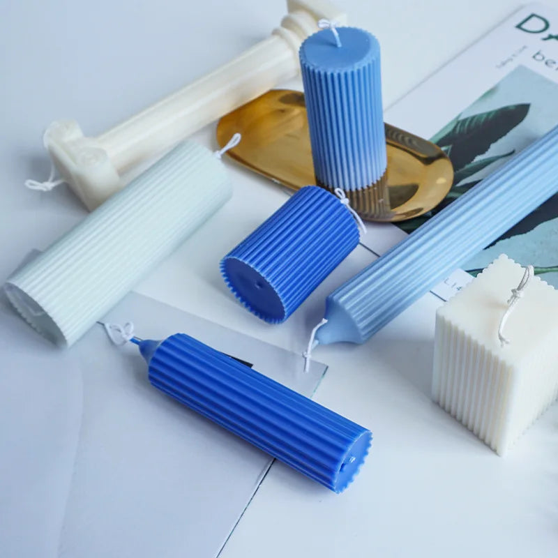 DIY Plastic Candle Molds – Cylinder, Round & Irregular Shapes
