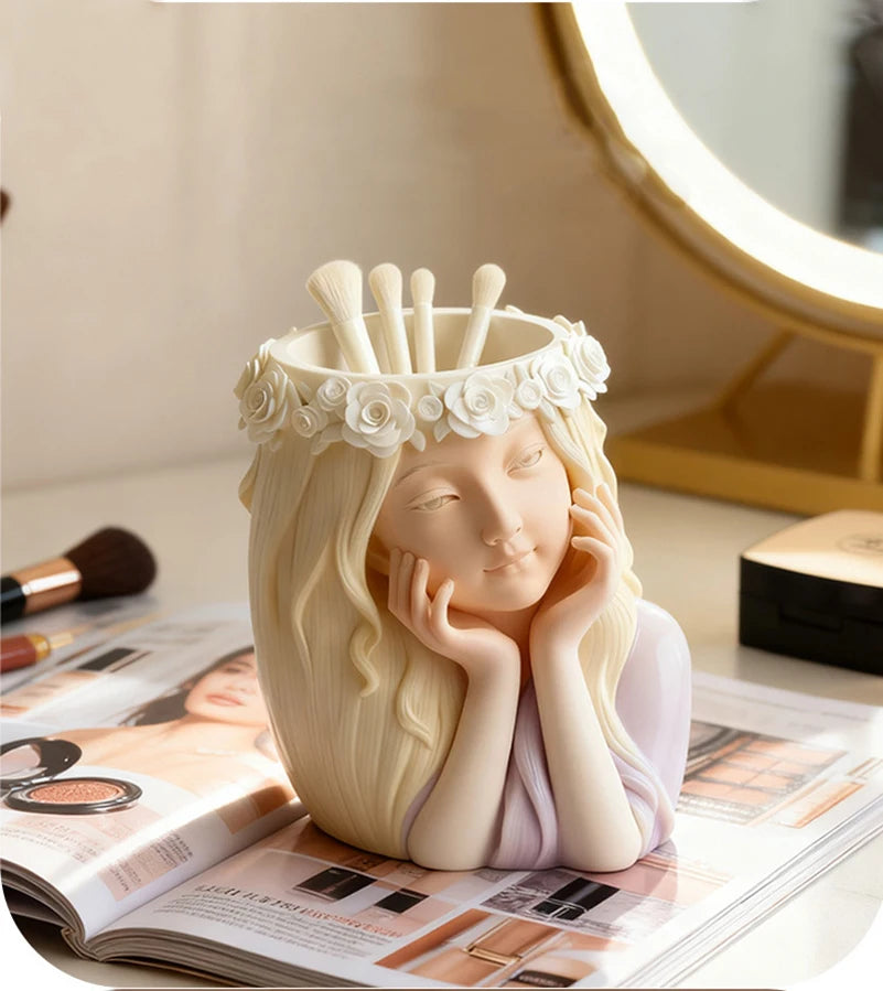 Floral Silicone Mold – DIY Concrete Resin Candle & Planter Cast