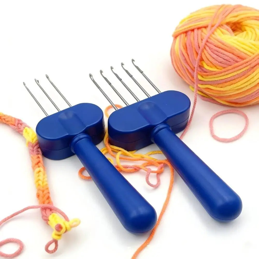 Latch Hook Yarn Crochet Tool – Portable Plastic Braiding Hook