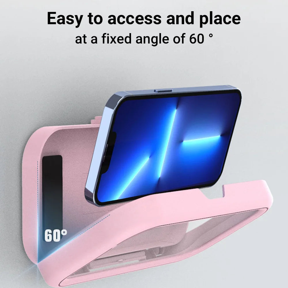 Waterproof Shower Phone Holder | Anti-Fog HD 360° Rotate