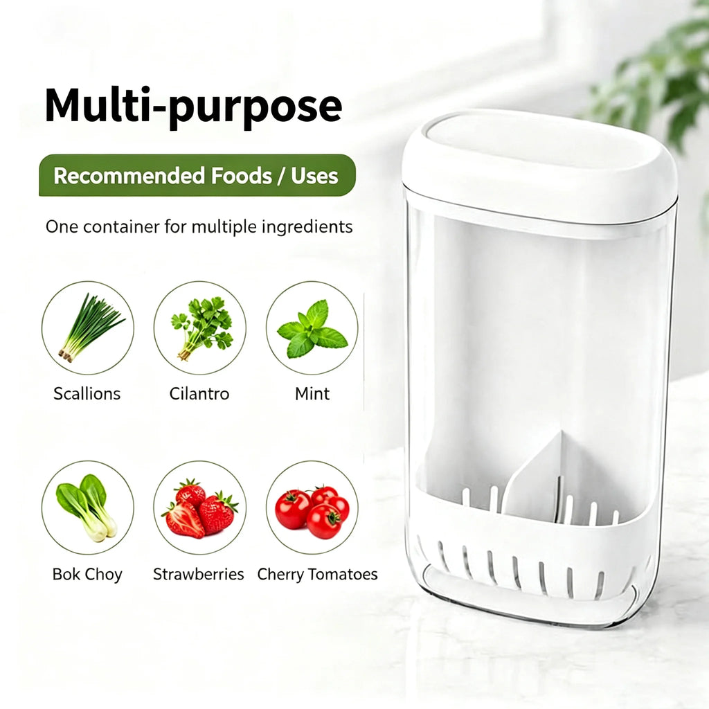 Herb & Vegetable Hydroponic Fresh-Keeping Storage Container