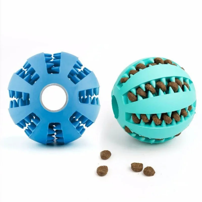 Non-Toxic Bite-Resistant Dog Chew Ball – Interactive Feeding Toy