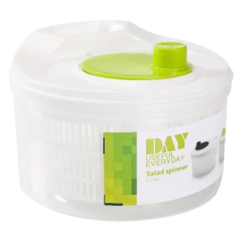 Manual Salad Spinner & Vegetable Drain Basket | Kitchen Tool