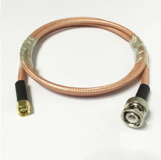 RG400 SMA Male to BNC Male 50 Ohm Low Loss RF Coaxial Cable