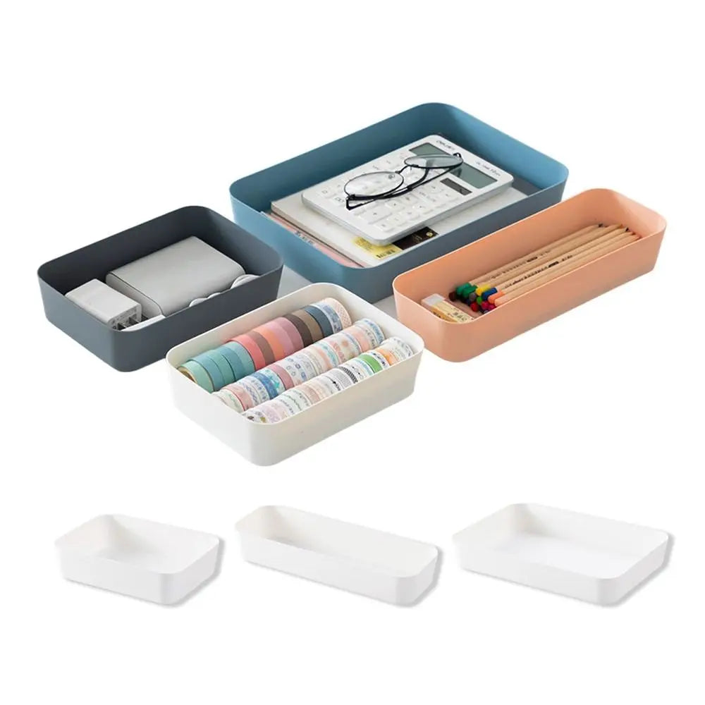 Stackable Plastic Drawer Divider Desktop Organizer Box