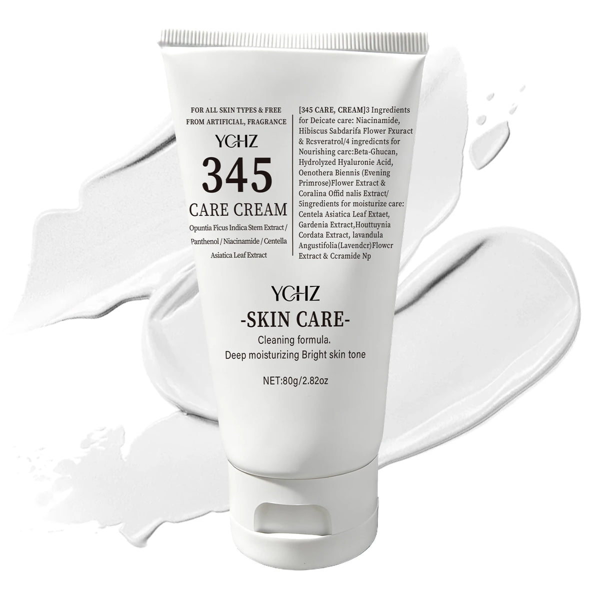 YCHZ 345 Night Face Cream – Hydrating, All Skin Types, 80g