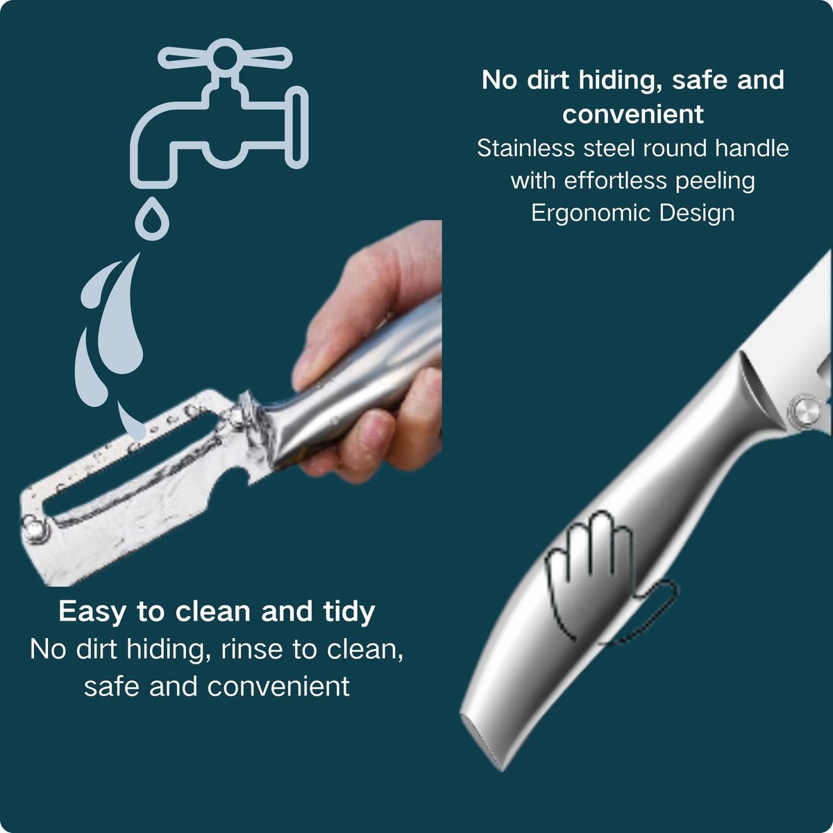Stainless Steel Fruit & Vegetable Peeler – Durable & Sharp