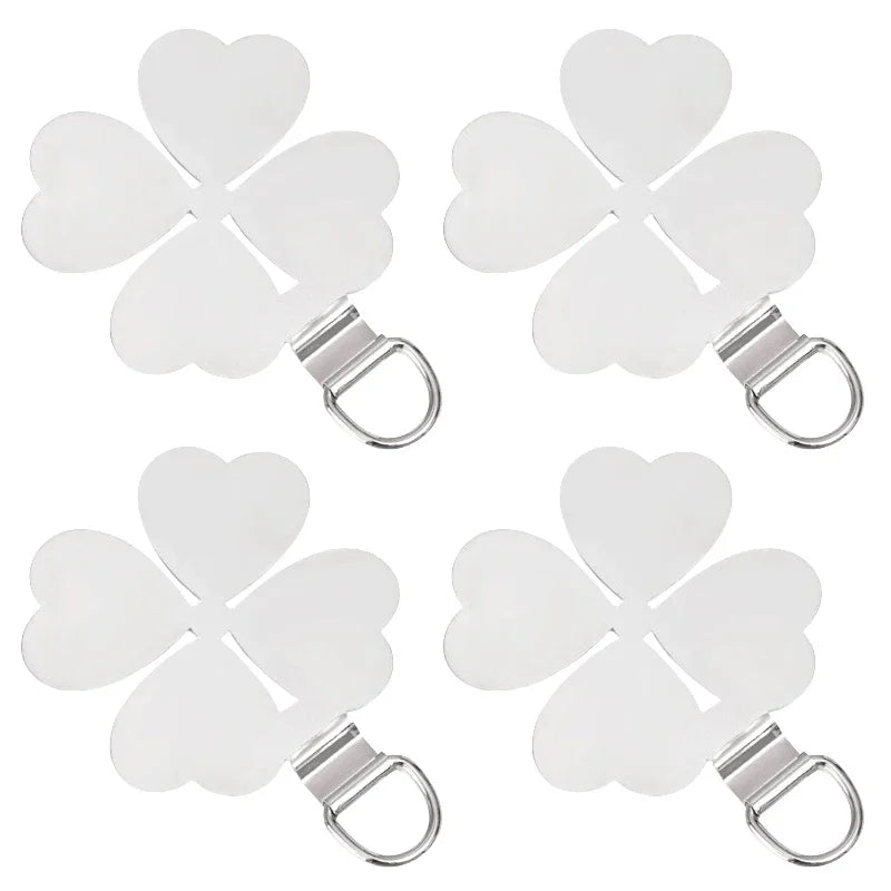 Stainless Steel Phone Wrist Strap Tether Tab | 1 or 4 Pack