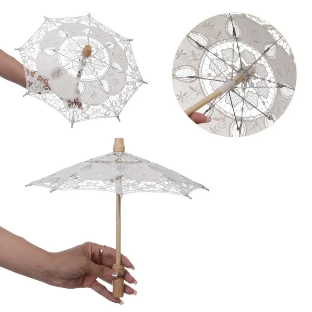 Vintage Lace Parasol Umbrella – Bridal, Flower Girl & Wedding