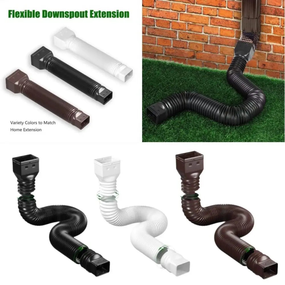 Retractable Gutter Downspout Extender – Adjustable PE Drain