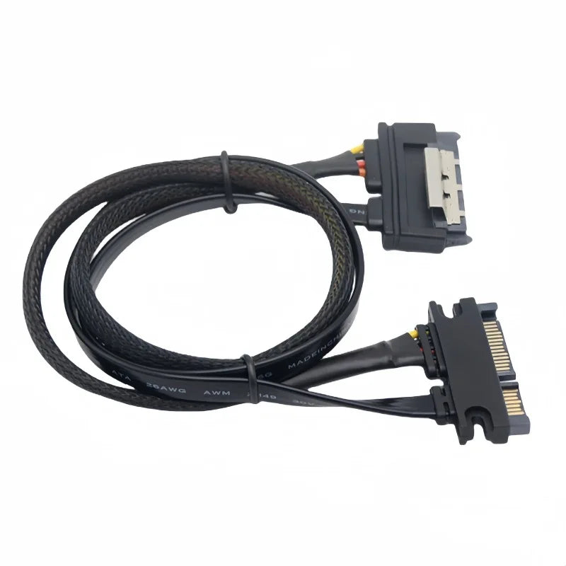 SATA 22-Pin Extension Cable 5V 12V Power & Data | OULLX