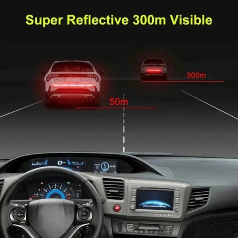 Night Reflective Car Rear Warning Strip | Anti-Collision Decal