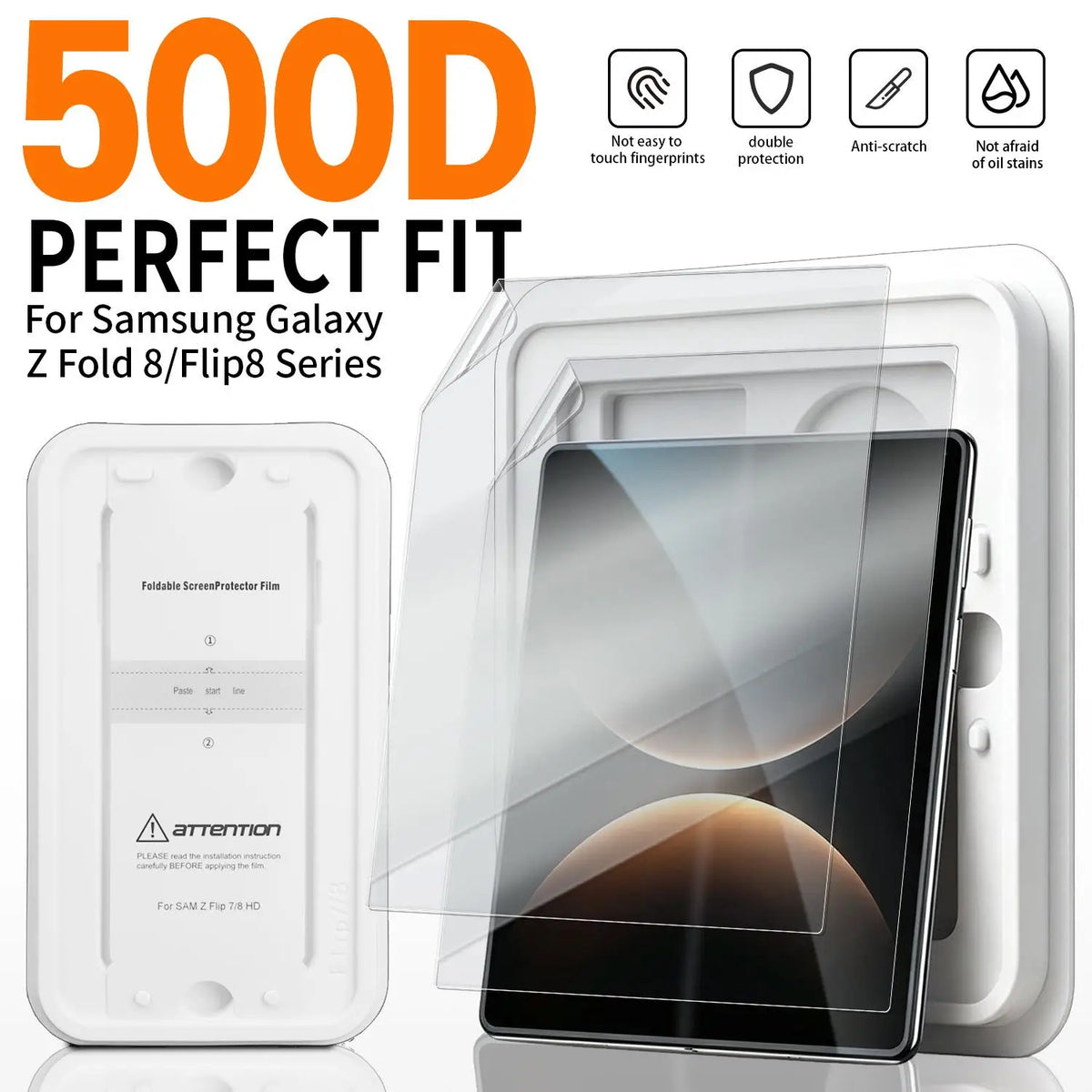 TPU Hydrogel Screen Protector – Samsung Galaxy Z Fold 8 & Flip 8
