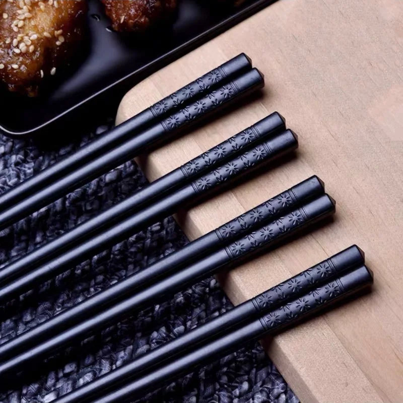 Non-Slip Reusable Alloy Chopsticks | Sushi & Dining Set