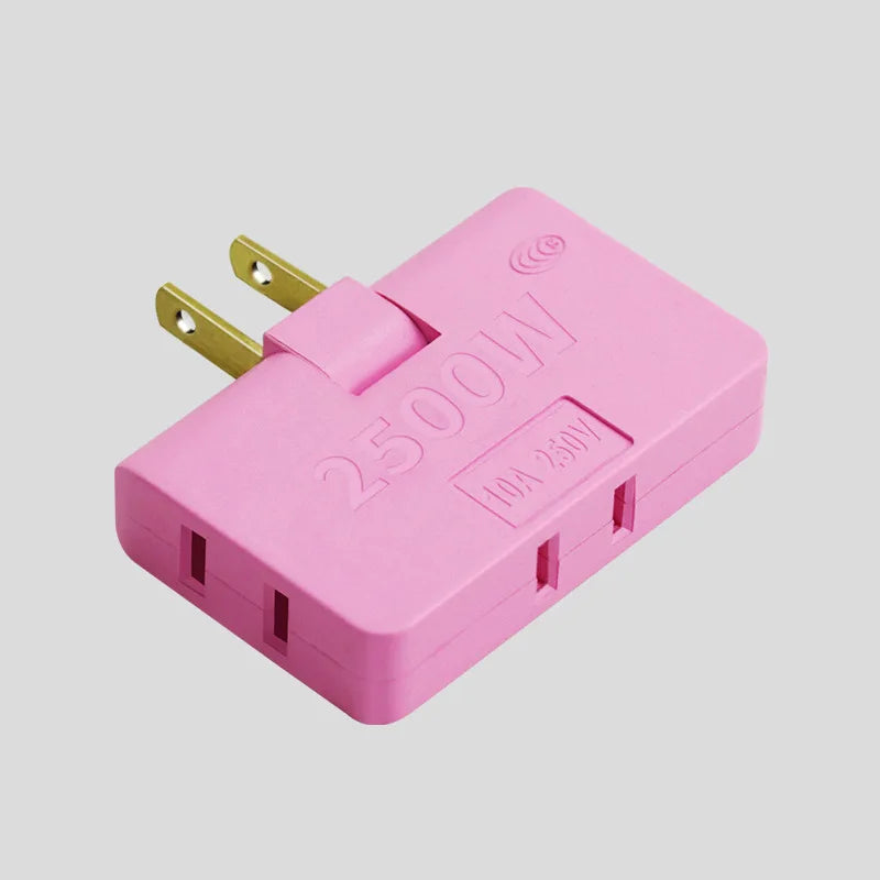 3-in-1 Rotatable US Plug Socket Adapter | 180° Multi-Outlet