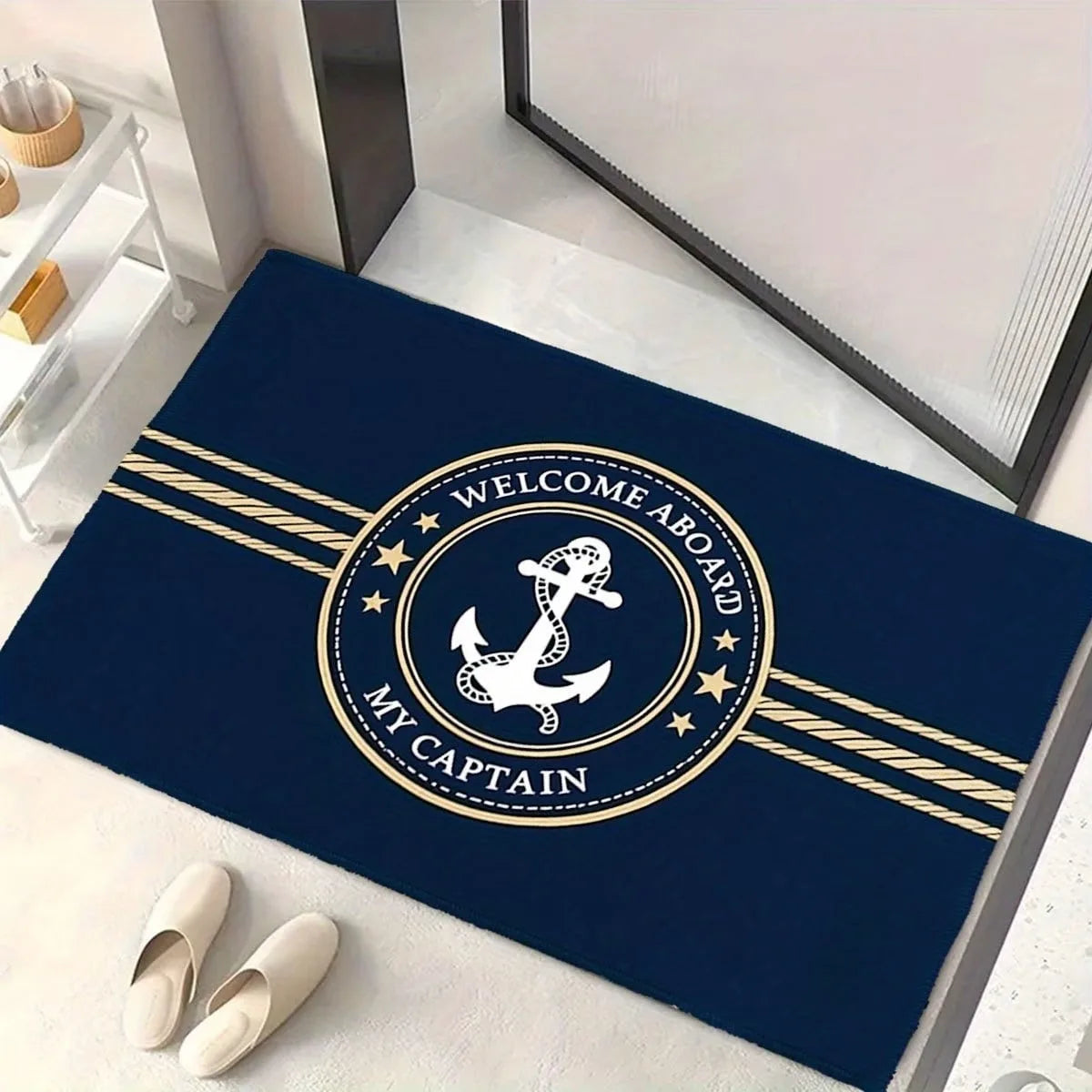 Welcome Aboard Anti-Slip Washable Entrance Mat | Home & Boat