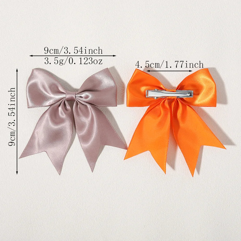 30-Pack Handmade Ribbon Bow Hair Clips for Kids & Toddlers