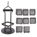 2-Tier Rotating Tea Bag Organizer – 8 Baskets, 96 Capacity