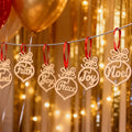 6-Pack Wooden Christmas Pendant Ornaments – DIY Holiday Decor