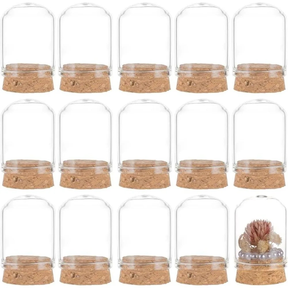 30-Pack 15ml Mini Glass Jars with Cork Stoppers | Craft & Party
