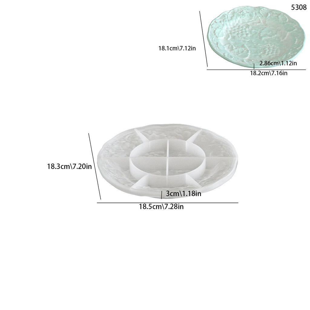 Round Strawberry Angel Pattern Tray Silicone Mold – DIY Craft