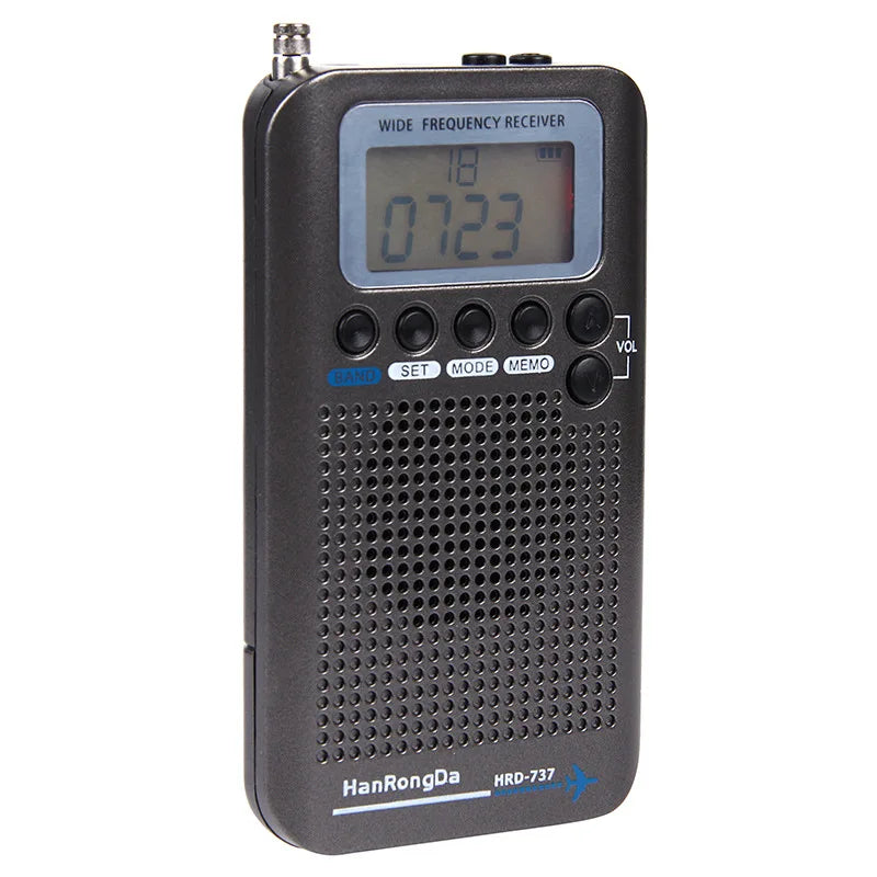 ZJMZYM Full Band Radio Receiver FM/AM/SW/Air/VHF LCD LH2550