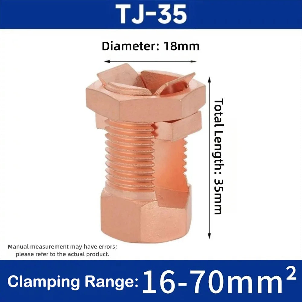 TJ Series Copper Split Bolt Connector – High-Strength Clamp