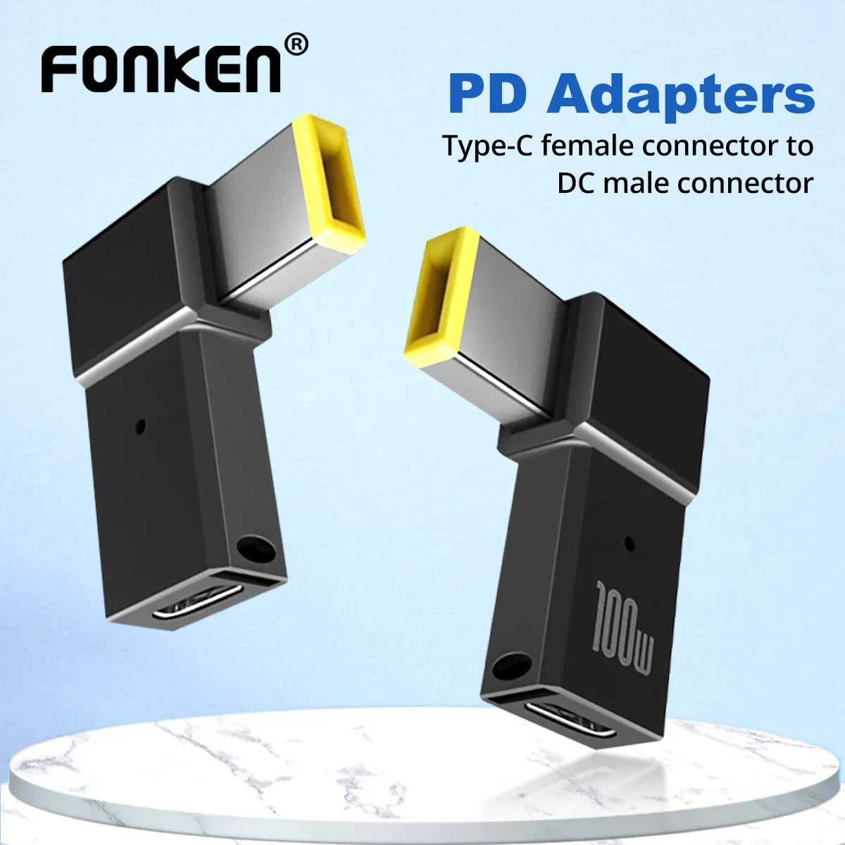 USB-C to DC Adapter 100W PD Fast Charging for Lenovo ThinkPad